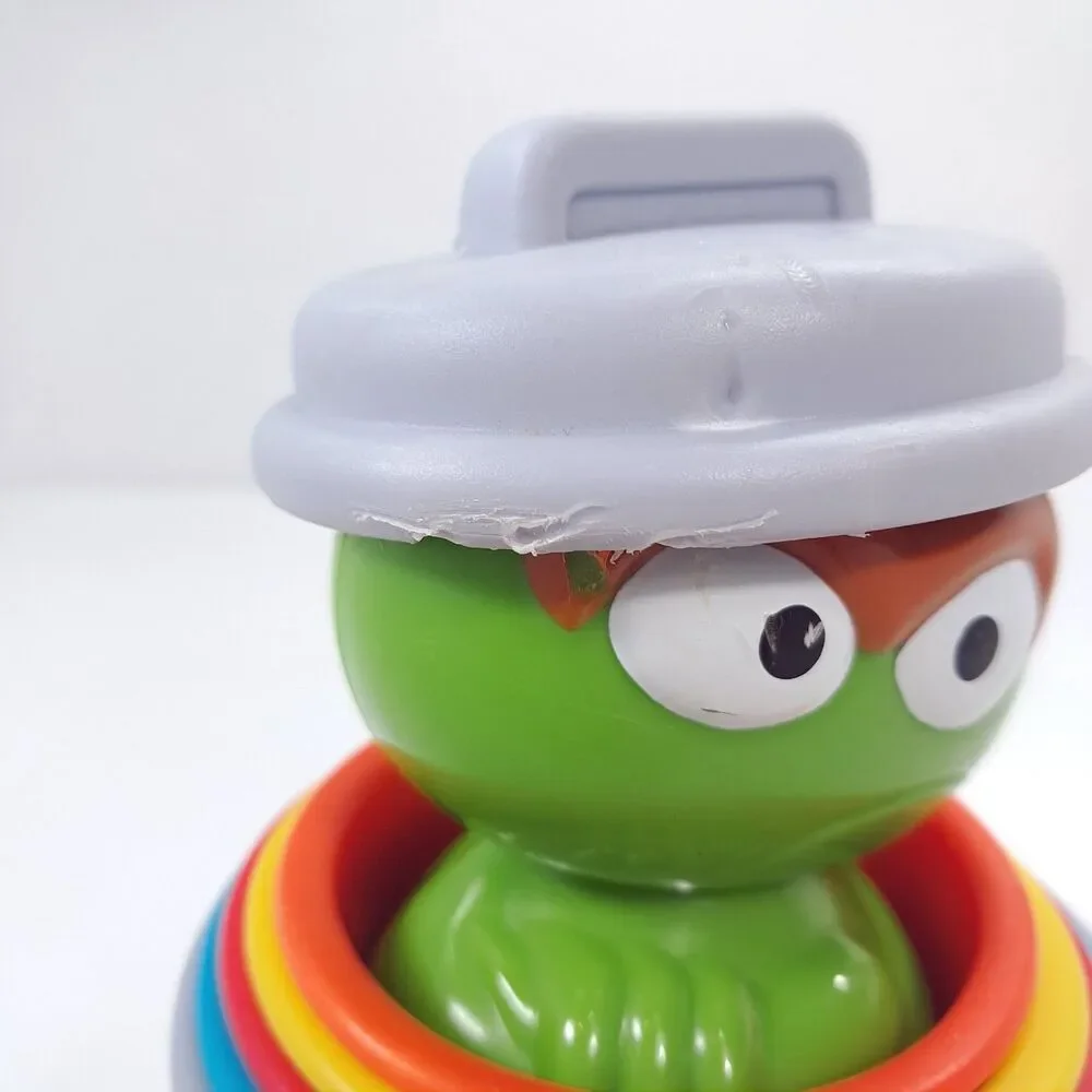 Bright Starts Sesame Street Oscar the Grouch's Stacking Cans nesting baby toy